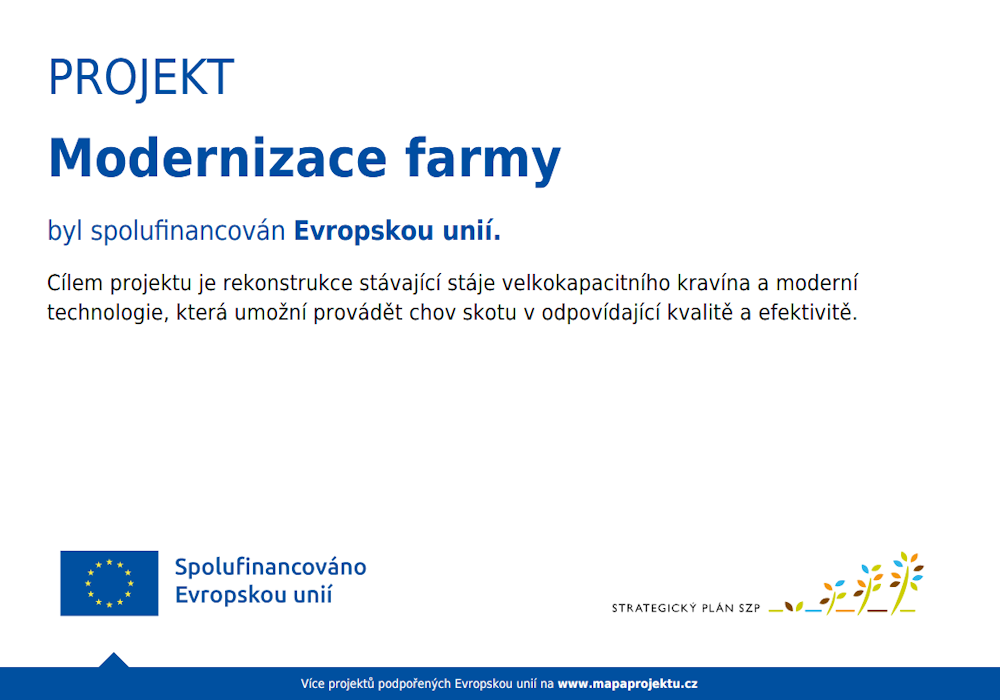 EU modernizace farmy 2026